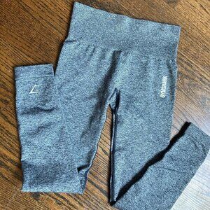 Gymshark Adapt Seamless Leggings in Black Charcoal Marl Heathered Charcoal XS